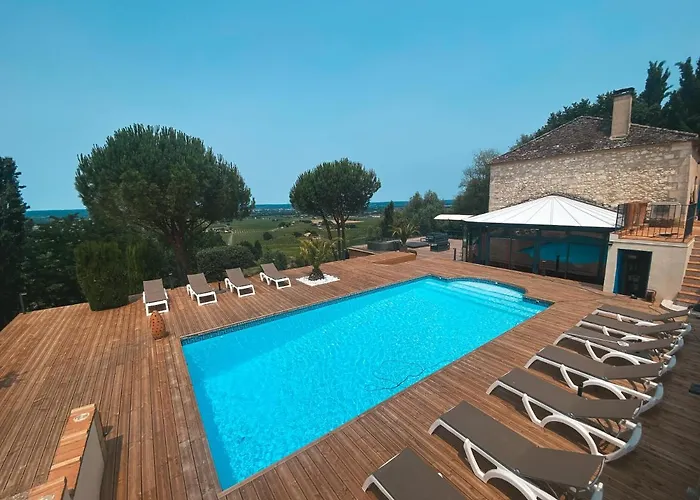 Monbazillac, Vue Exceptionnelle, Piscine, Jacuzzi 10-12 Pax *